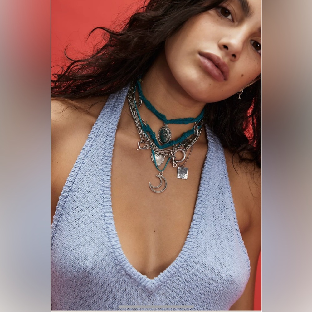 Free People Maggie May Layer Necklace, NWT - Picture 3 of 5